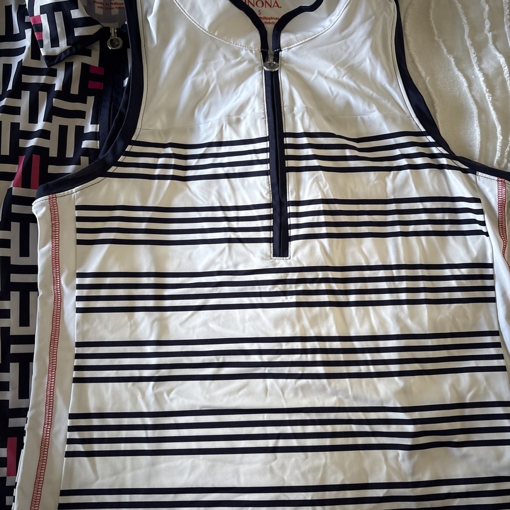 Kinona Golf Sleeveless 1/4 Zip Shirt Woman's Small NWOT Lot Of 2 - Picture 2 of 7